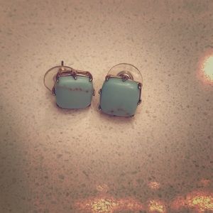 Polo turquoise and gold earrings